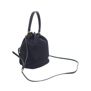 Prada Black 2way Duet Bag Shoulder Bucket